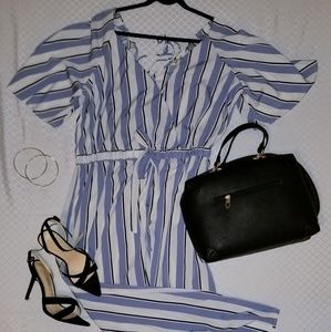 Striped jumpsuit